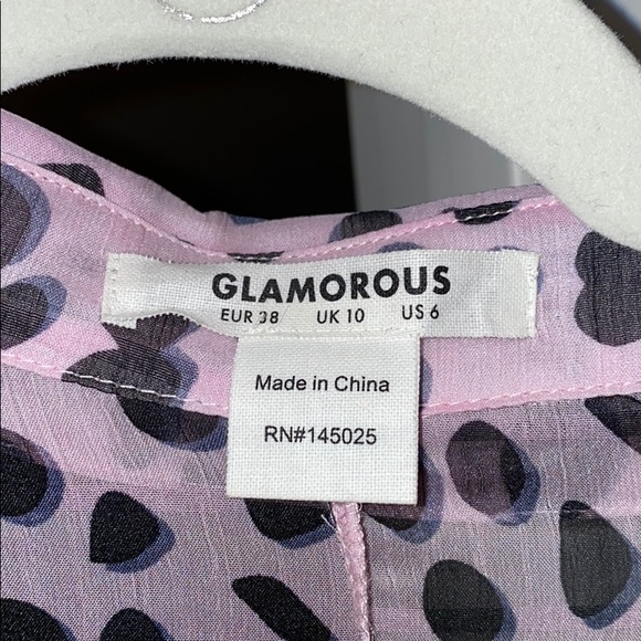 ASOS Glamorous Dalmatian print dress-size 6 - Picture 2 of 2